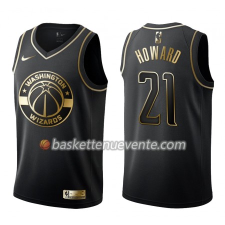 Maillot Basket Washington Wizards Dwight Howard 21 Nike Noir Gold Edition Swingman - Homme